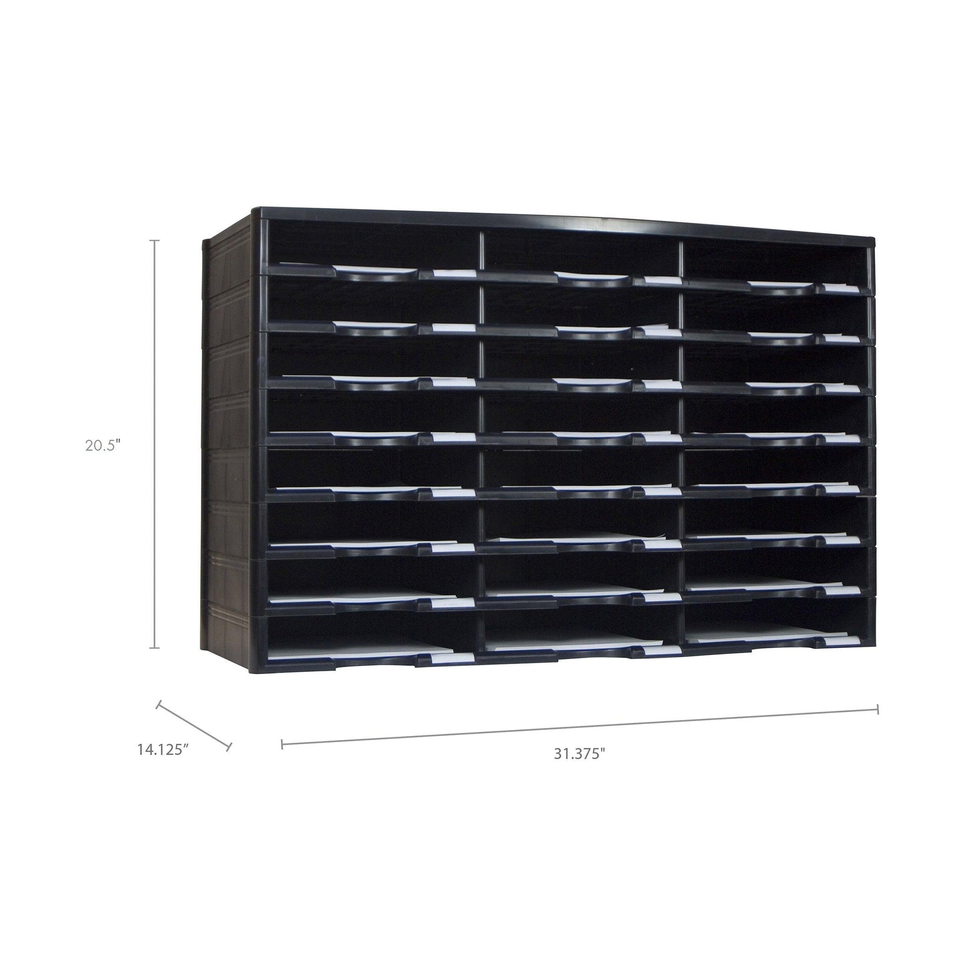 24 Compartment Literature Organizer - Loomini