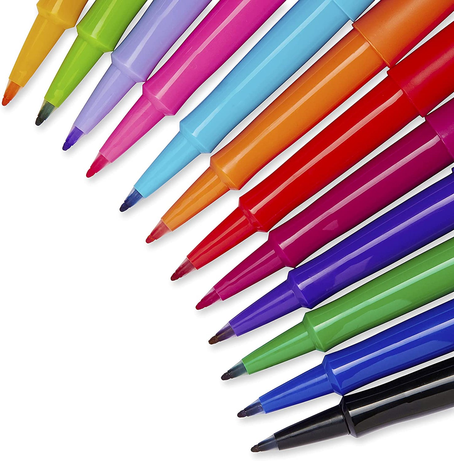 Felt Tip Pens Flair Marker Pens, Medium Point, Assorted, 24 Count