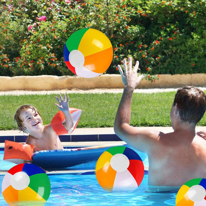 12"/20" Summer Inflatable Beach Balls Bulk Rainbow Swimming Pool Water Games Toys for Kids Summer Party Supplies Decorations