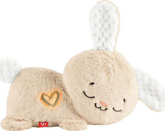 Baby Sound Machine Soothe & Settle Bunny Portable Plush Toy with Music, Lights & Motion for Newborns