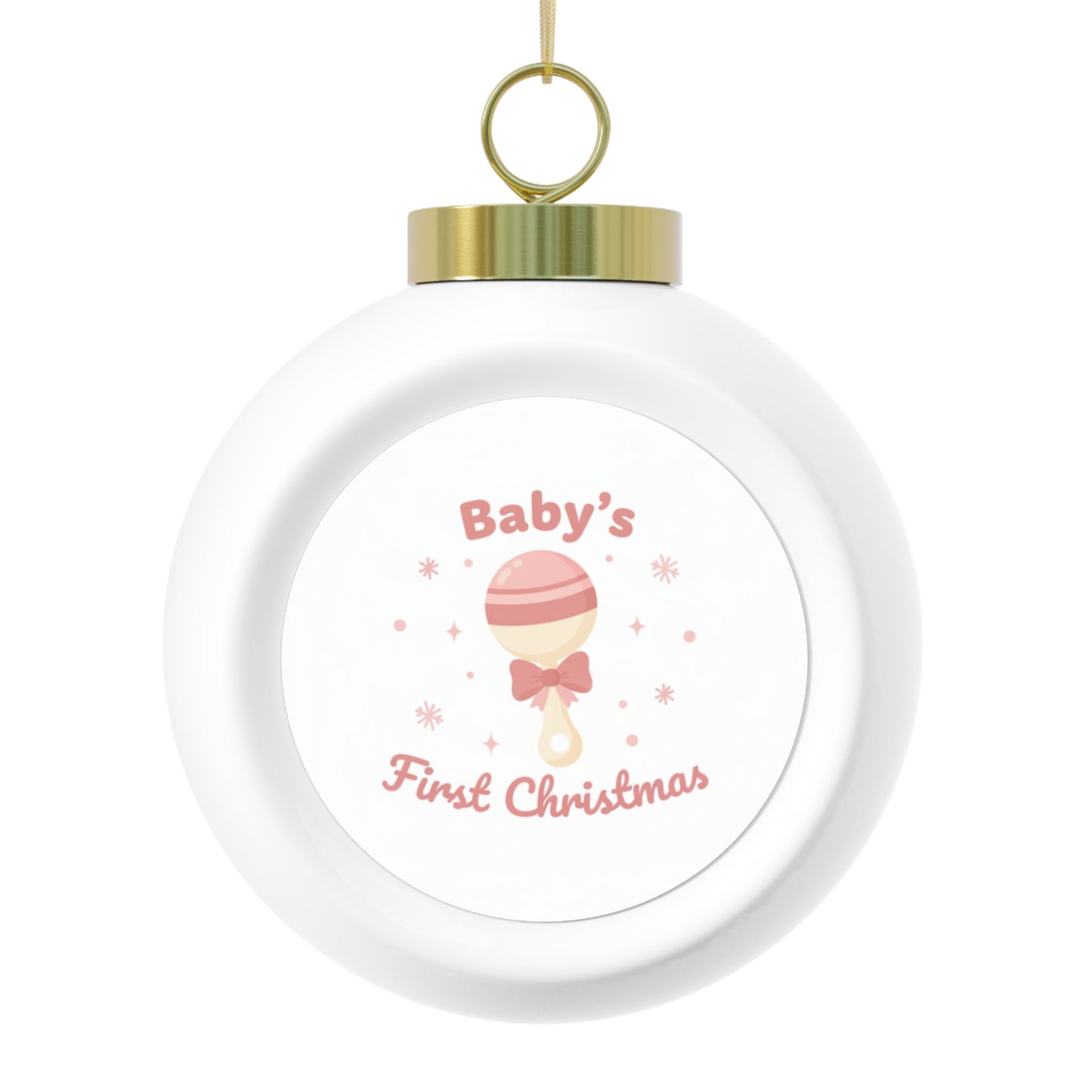 Christmas Ball Ornament Baby's First Christmas Ceramic Keepsake