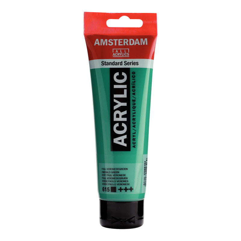 Standard Acrylic Paint, 120ml, Emerald Green 615