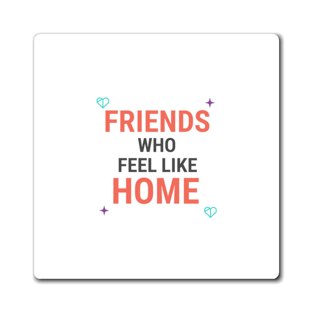 Galentine Squad Goals | Friendship Fridge Magnet Set | Best Friend & Family Gift | Y2K Aesthetic Valentine Vibes