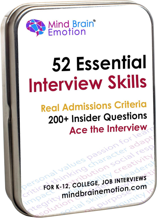 52 Essential Interview Skills: Prep for Private School, College, Job Entrance Interviews| 200+ Insider Questions, 101 Real Admissions Essay Prompts, Expert Guide Videos | by Harvard & HR Interviewer