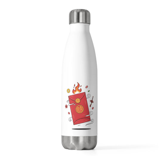 Red Envelope Horse Emblem | 20oz Insulated Stainless Tumbler Bottle | Lunar New Year 2026 Gift for Family & Teachers | Gold Foil