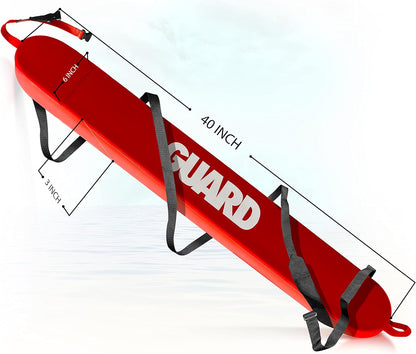 Lifeguard Rescue Tube for Home and Commercial Use - Ideal for Lifeguard and Personal Pool - Includes Matching Whistle