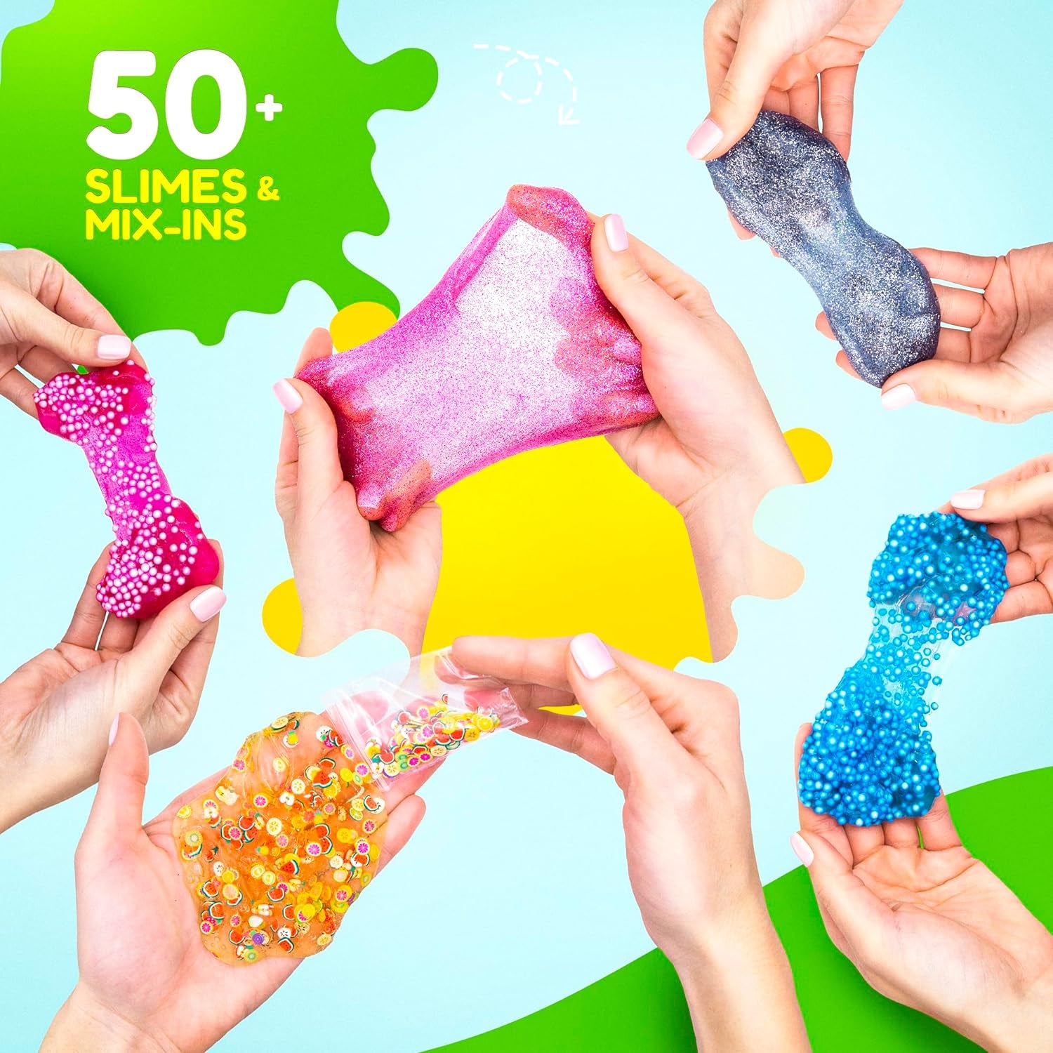 Ultimate Slime Kit for Girls 10-12 | Perfect Toys for Girls 7-12 Years Old | Complete DIY Slime Making Kit for Kids and Boys | Christmas Party Favors