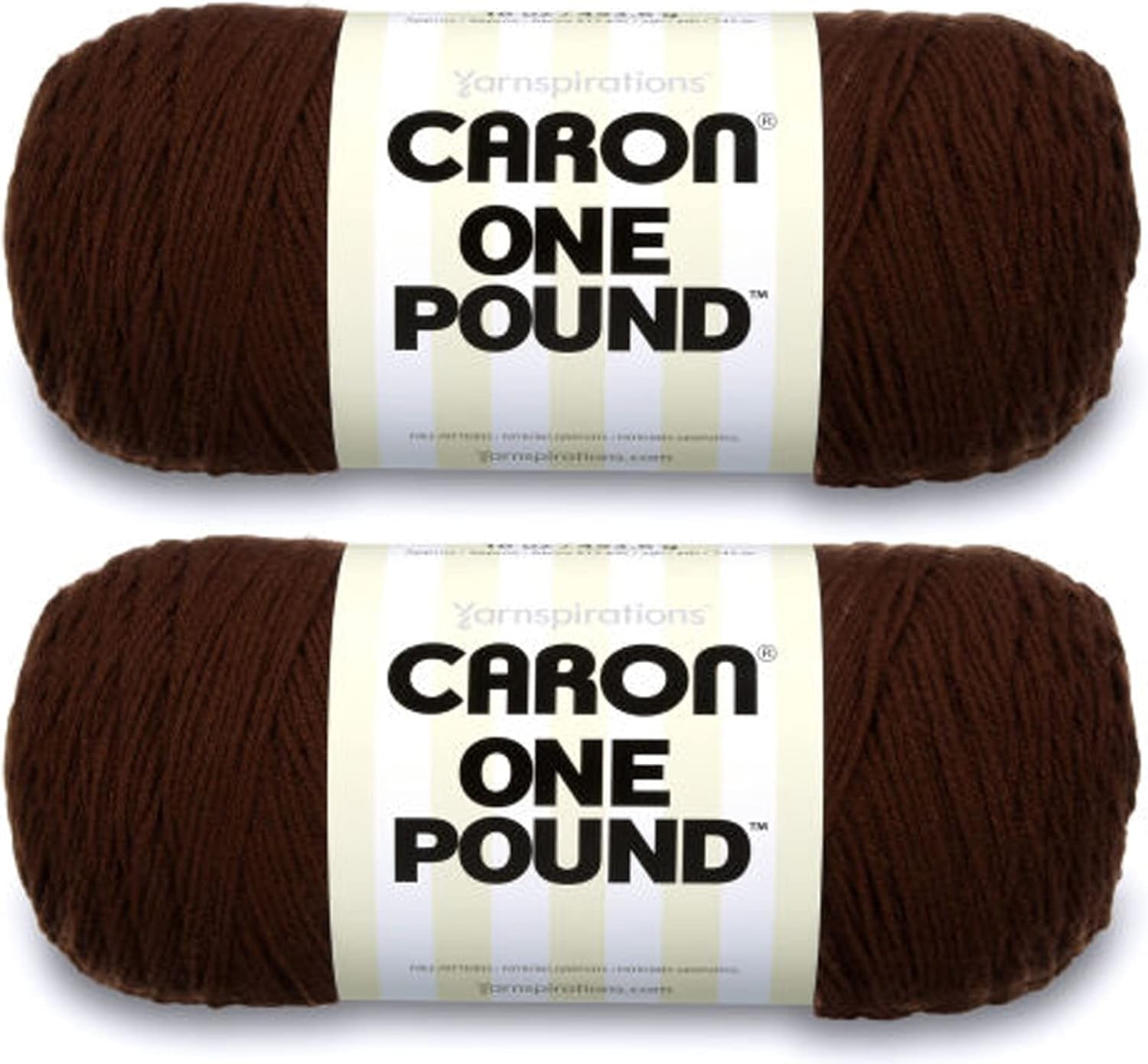 One Pound White Yarn - 2 Pack of 454G/16Oz - Acrylic - 4 Medium (Worsted) - 812 Yards - Knitting/Crochet