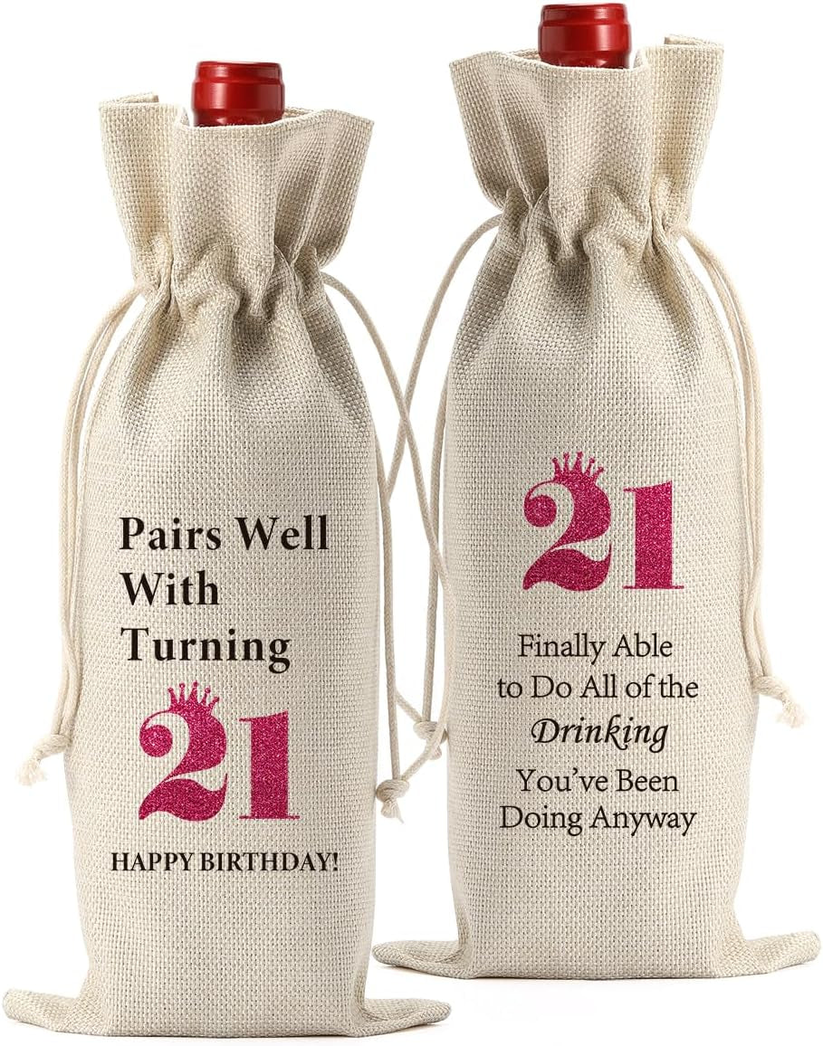 Funny 50Th Birthday Gifts for Her Him Wine Bag, Happy Anniversary 50Th Birthday Party Decorations Men Wine Bottle Bag, 50 Year Old 1974 Birthday Gifts for Women Black Wine Bags