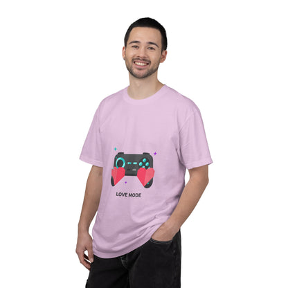 Game Controller Hearts Tee | Unisex Garment-Dyed Cotton T-Shirt for Gamers | Valentine & Galentine Gift | Pastel Y2K Aesthetic