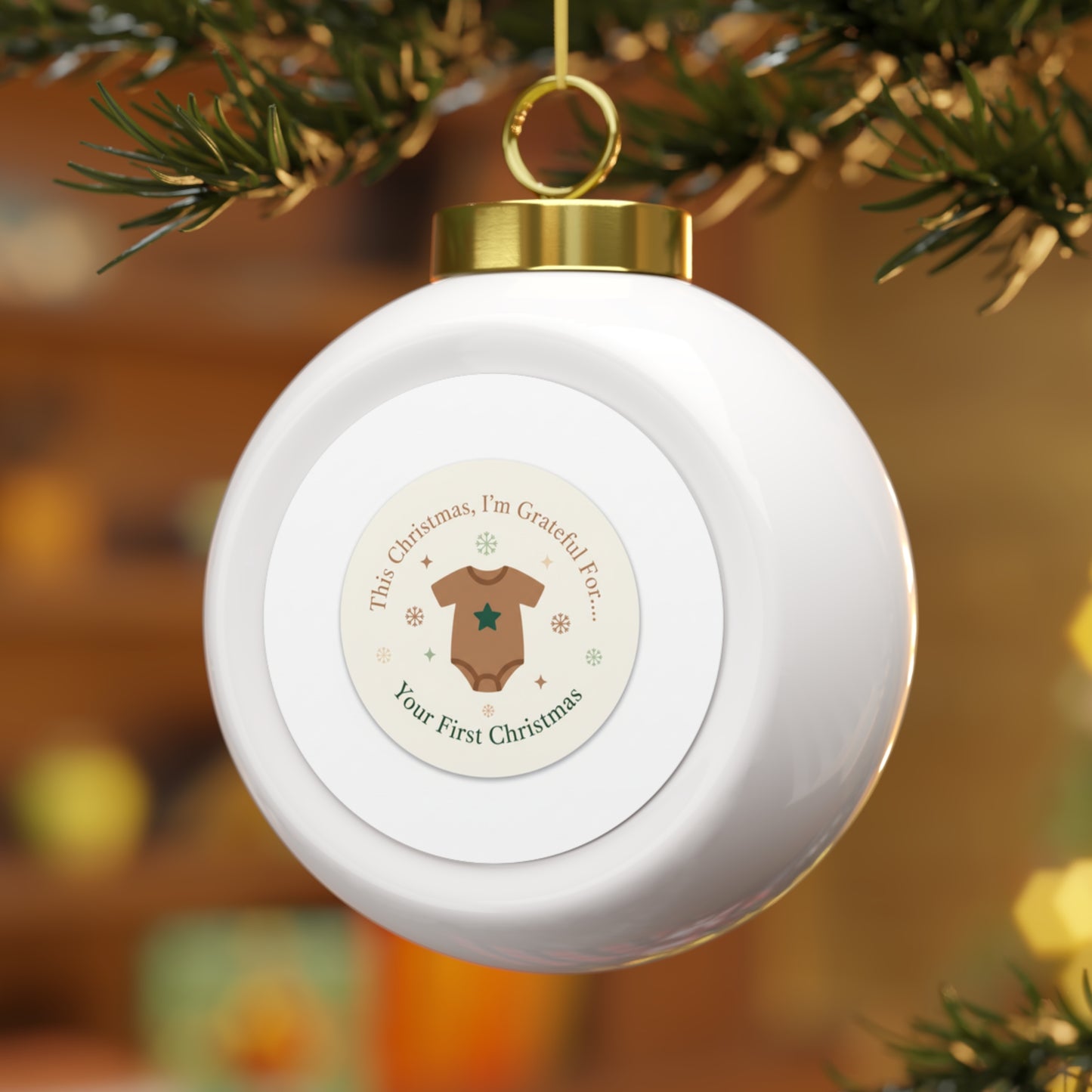 Christmas Ball Ornament - Your First Christmas