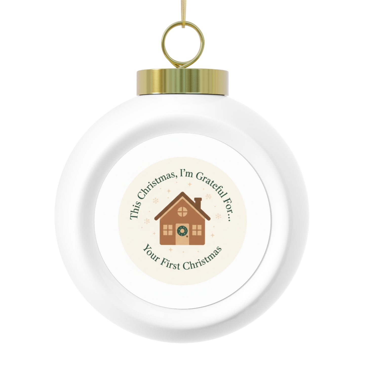 Ceramic Christmas Ball Ornament Your First Christmas