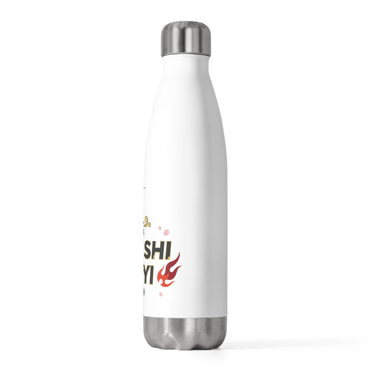 Wan Shi Modern Greeting | 20oz Insulated Stainless Steel Tumbler Bottle | Lunar New Year 2026 Gift for Family & Friends | Red Gold