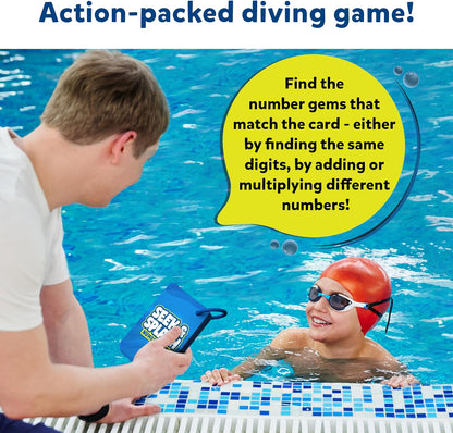 Seek & Splash Diving Gem Toys - Swimming Pool Toys for Kids, Search and Find Math Game, Gifts for Boys & Girls Ages 6, 7, 8, 9 & Up