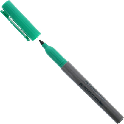 Permanent Marker, Fine, Green- 4.2Mm Felt Nib - Coloring, Drawing, Writing, Note-Taking