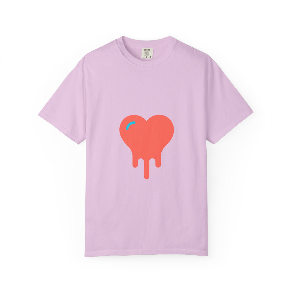 Melting Heart Drip Gradient | Unisex Garment-Dyed Tee, Soft Vintage Feel | Valentine & Galentine Gift | Y2K Aesthetic Streetwear