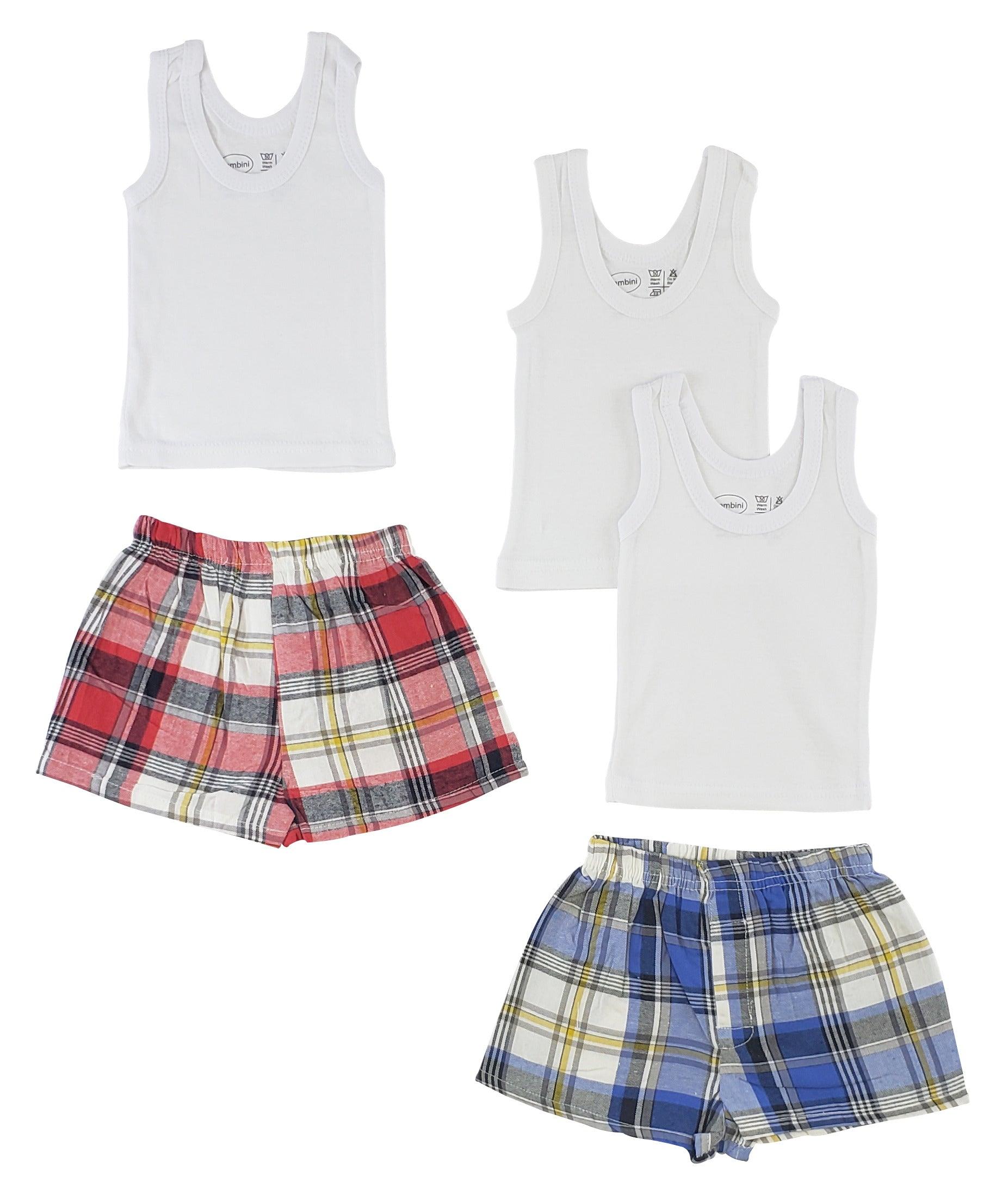 Infant Tank Tops And Boxer Shorts - Loomini