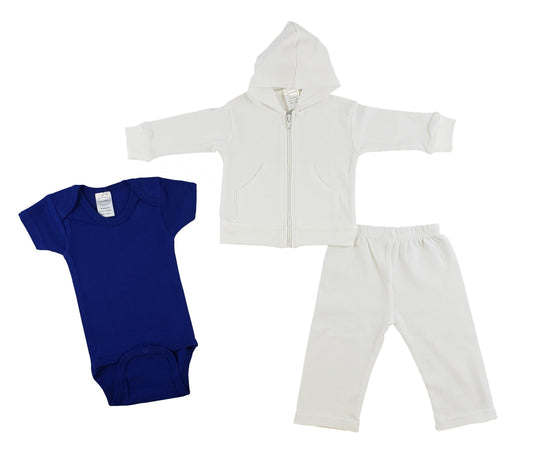 Infant Sweatshirt, Onezie And Pants - 3 Pc Set - Loomini