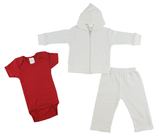 Infant Sweatshirt, Onezie And Pants - 3 Pc Set - Loomini