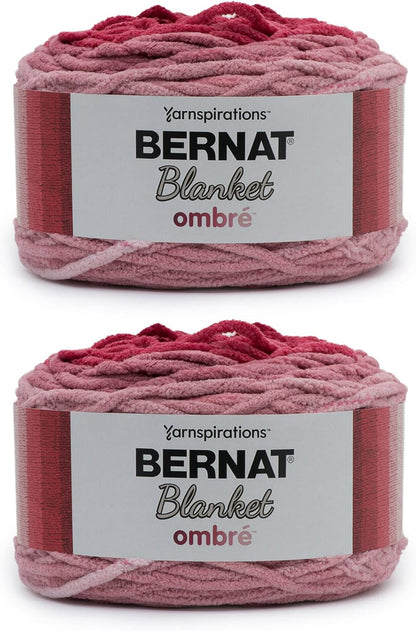 Blanket Brights Red White & Boom Yarn - 2 Pack of 300G/10.5Oz - Polyester - 6 Super Bulky - 220 Yards - Knitting/Crochet