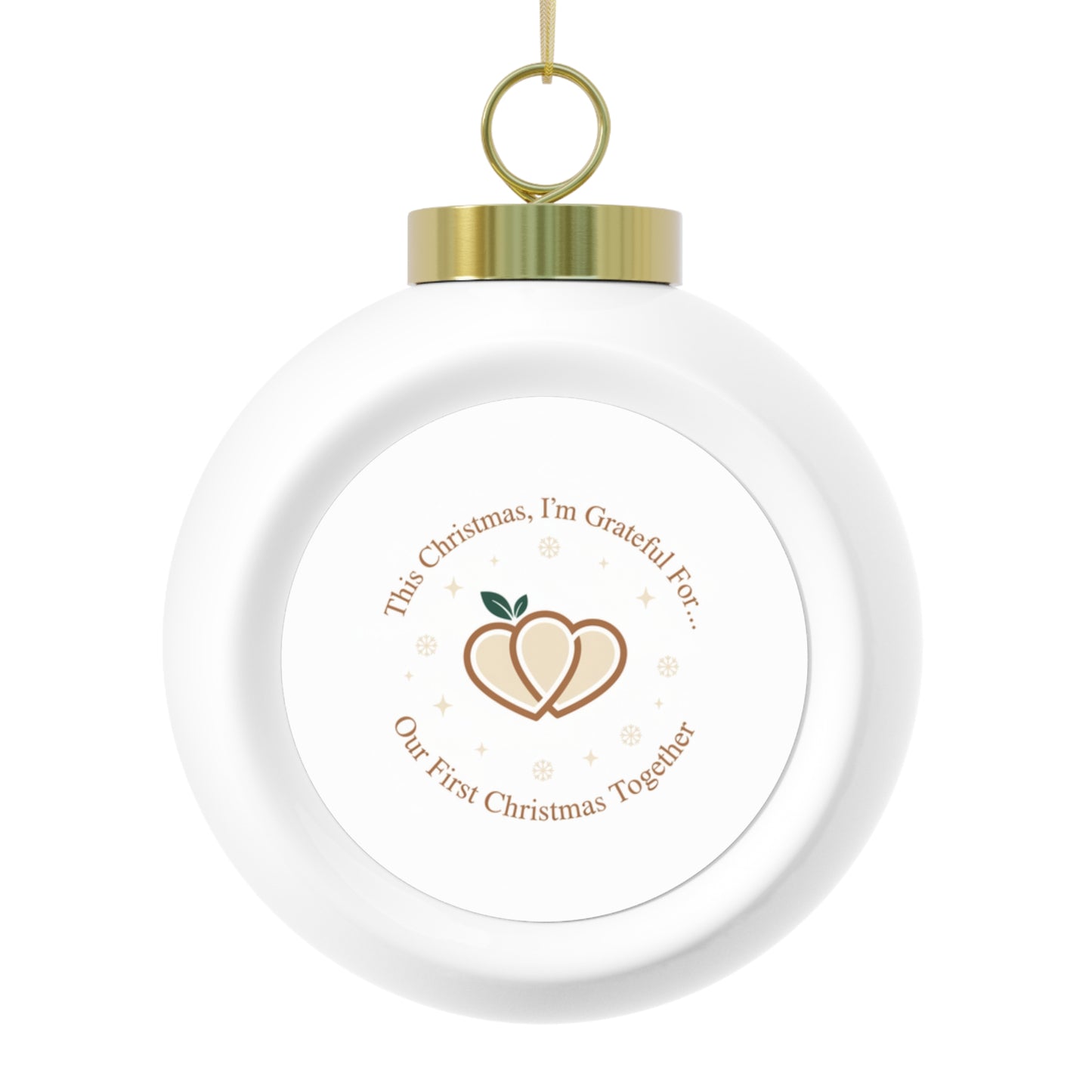 Christmas Ball Ornament — Our First Christmas Together