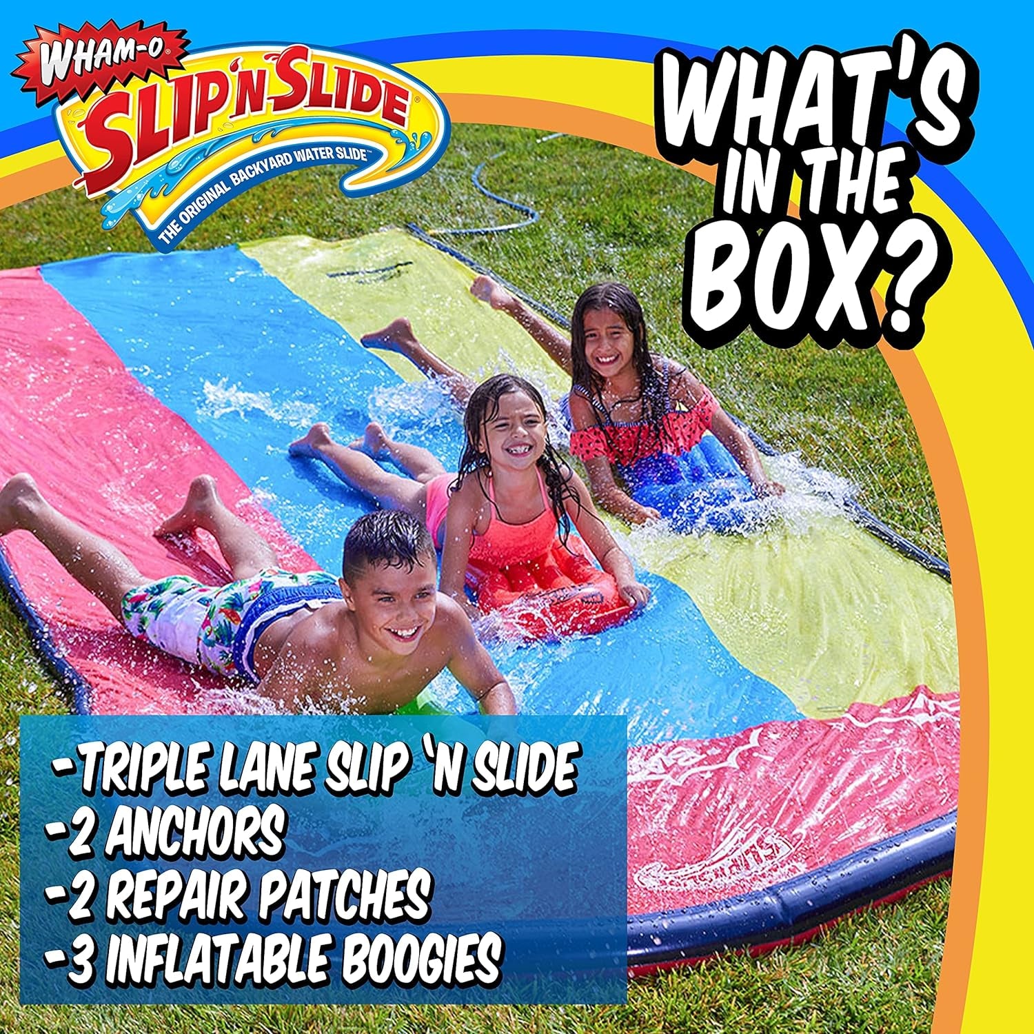 Slip N' Slide Triple Racer with Slide Boogie Board