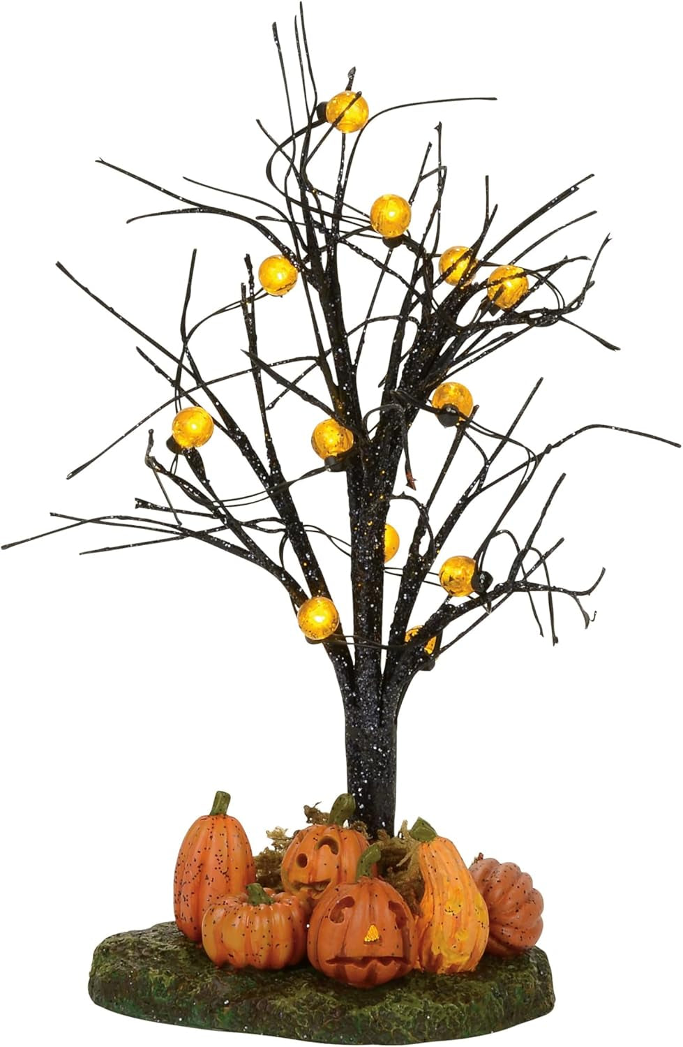 Accessories for Villages Halloween Lit Jack-O-Lantern Village Tree