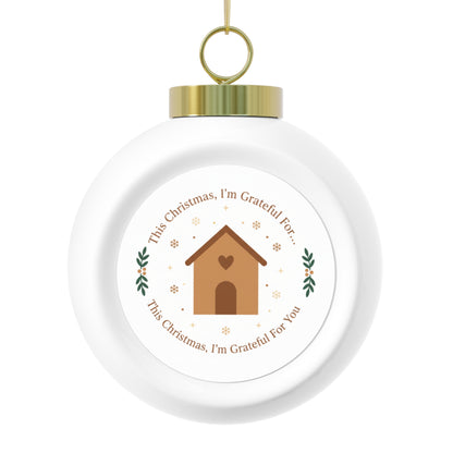 Ceramic Christmas Ornament — This Christmas, I'm Grateful For You
