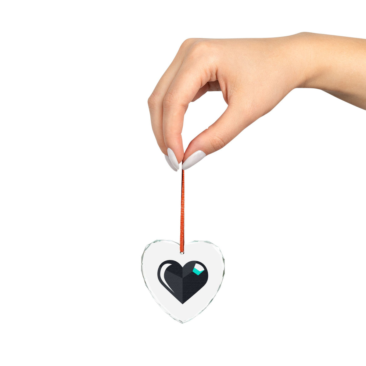 Chrome 3D Heart | Crystal Glass Heart Ornament for Valentines Decor | Lover, Galentine, Family Gift | Y2K Modern Aesthetic