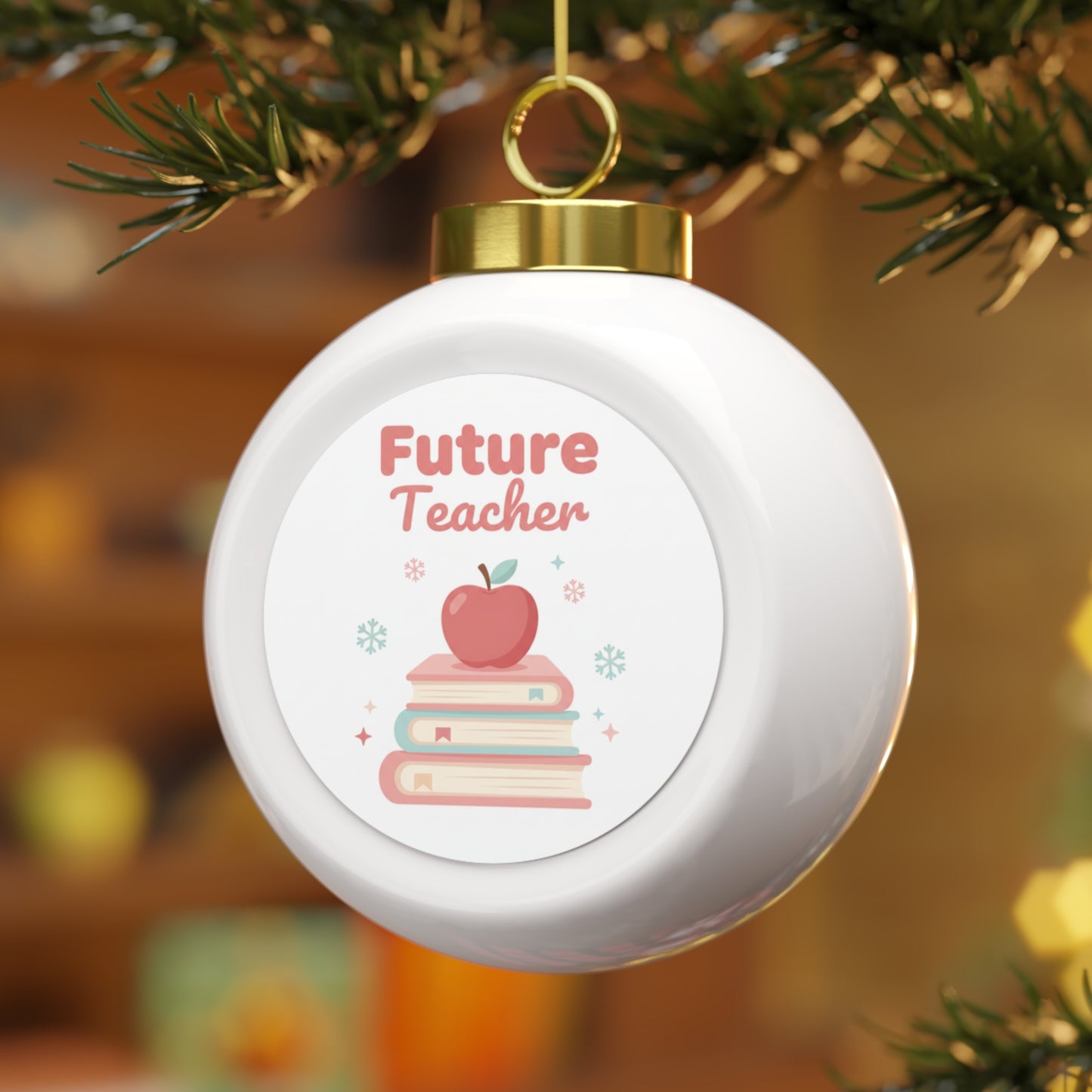 Ceramic Christmas Ornament - Future Teacher