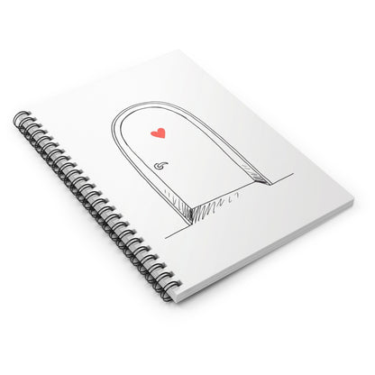 Arched Doorway Doodle | Spiral Journal Notebook for Notes & Lists | Back to School Gift for Students & Book Lovers | Irony Boho