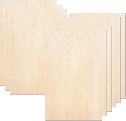 20 Pack Basswood Sheets for Craft, Laser, Wood Burning, Wooden DIY Ornaments, Unfinished Thin Balsa Plywood Sheets Can Be Cut & Painted to Desired Shape(150X100X2Mm)