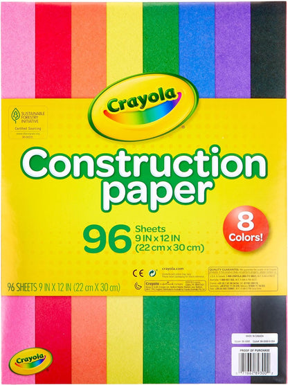 Construction Paper 96 Sheets