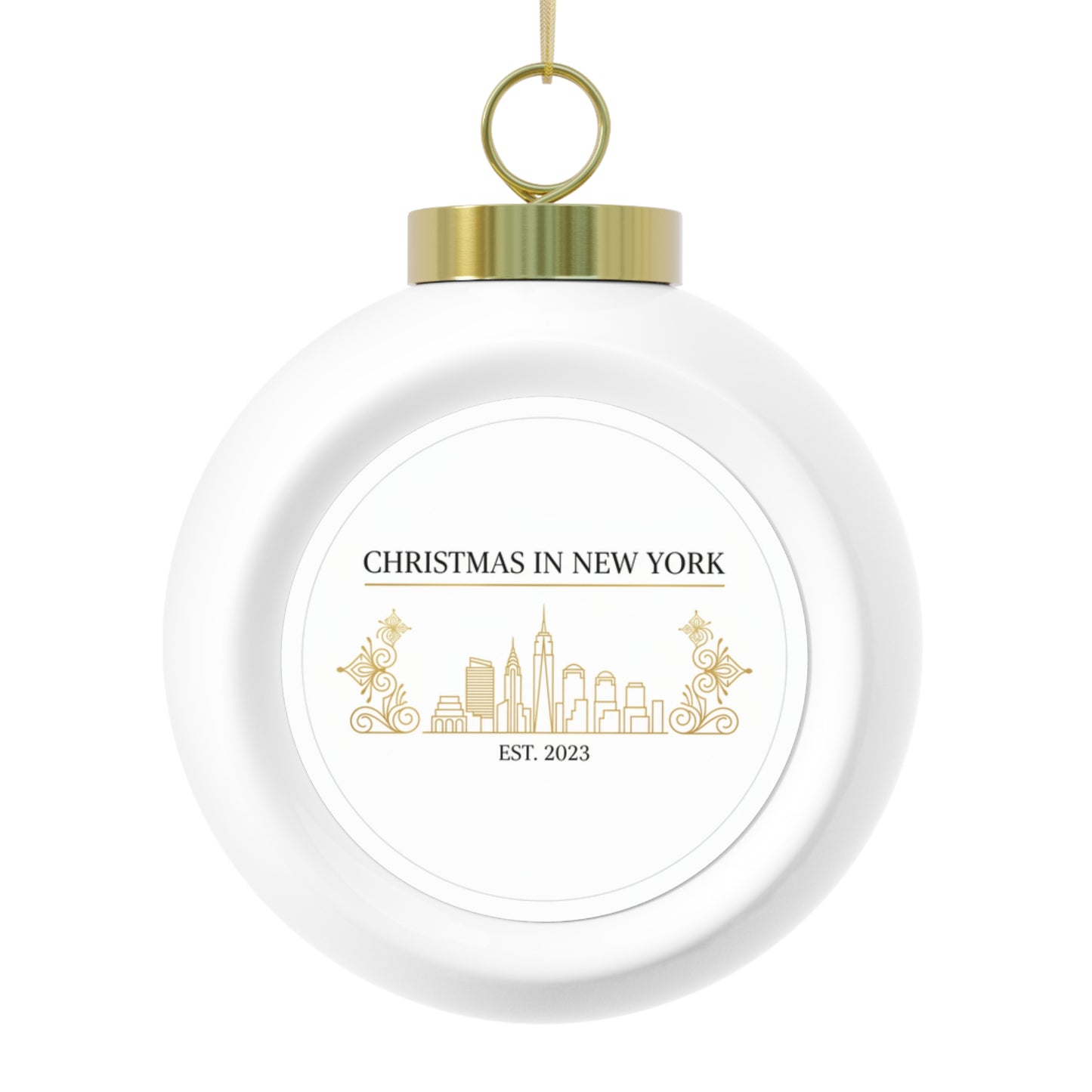Christmas Ball Ornament - Christmas in New York