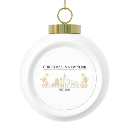 Christmas Ball Ornament - Christmas in New York