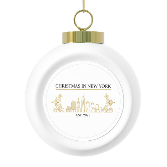 Christmas Ball Ornament - Christmas in New York