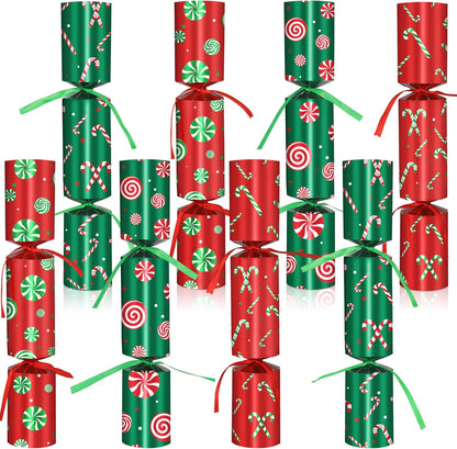 8 Pack Christmas Party Favors with Prizes Gifts Jokes, No Snap Christmas Favors for Adults Kids Candy Cane Christmas Party Table Decorations Luxury Christmas Favors Bulk Xmas Holiday Traditions