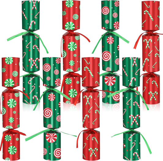 8 Pack Christmas Party Favors with Prizes Gifts Jokes, No Snap Christmas Favors for Adults Kids Candy Cane Christmas Party Table Decorations Luxury Christmas Favors Bulk Xmas Holiday Traditions