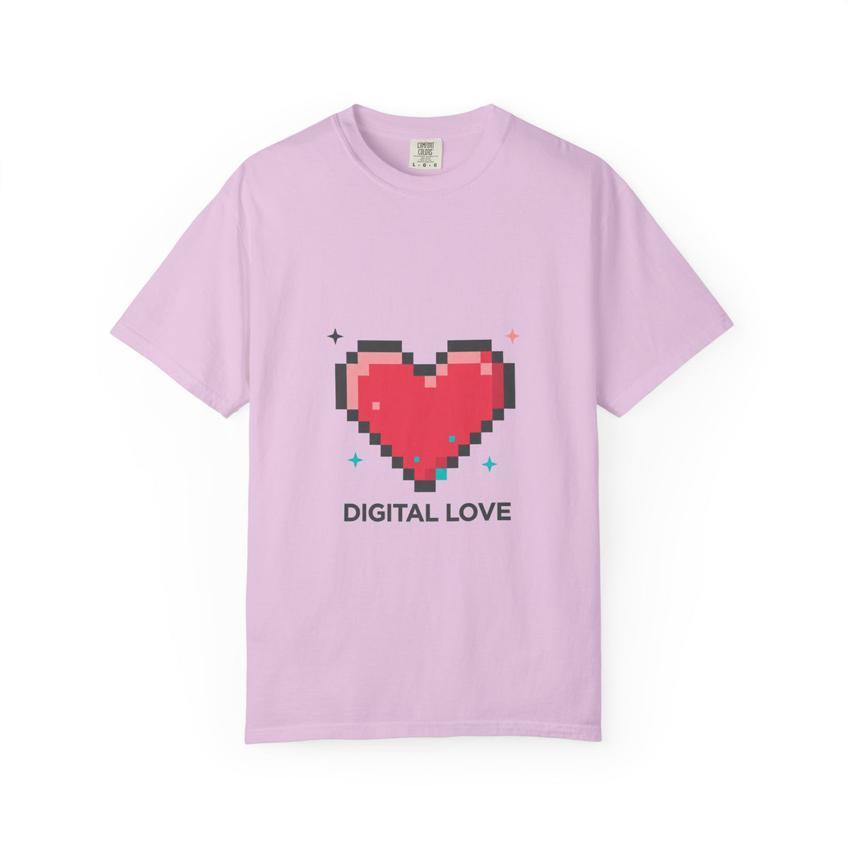 8-Bit Pixel Heart Retro | Unisex Garment-Dyed T-Shirt, Soft Cotton Tee | Valentine & Galentine Gift | Y2K Gamer Aesthetic