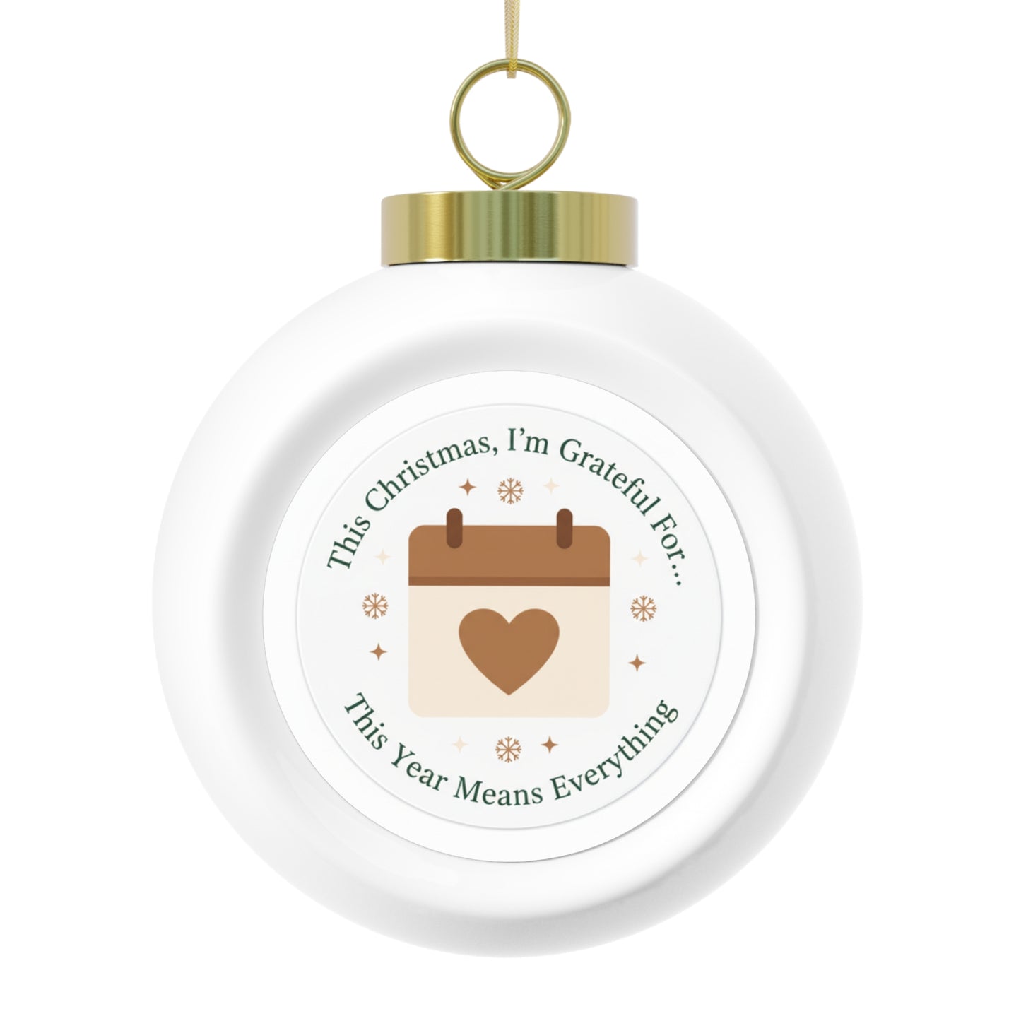 Ceramic Christmas Ornament - This Year Means Everything