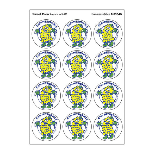 Ear-resistible/Sweet Corn scent Retro Scratch 'n Sniff Stinky Stickers®, 24 ct.