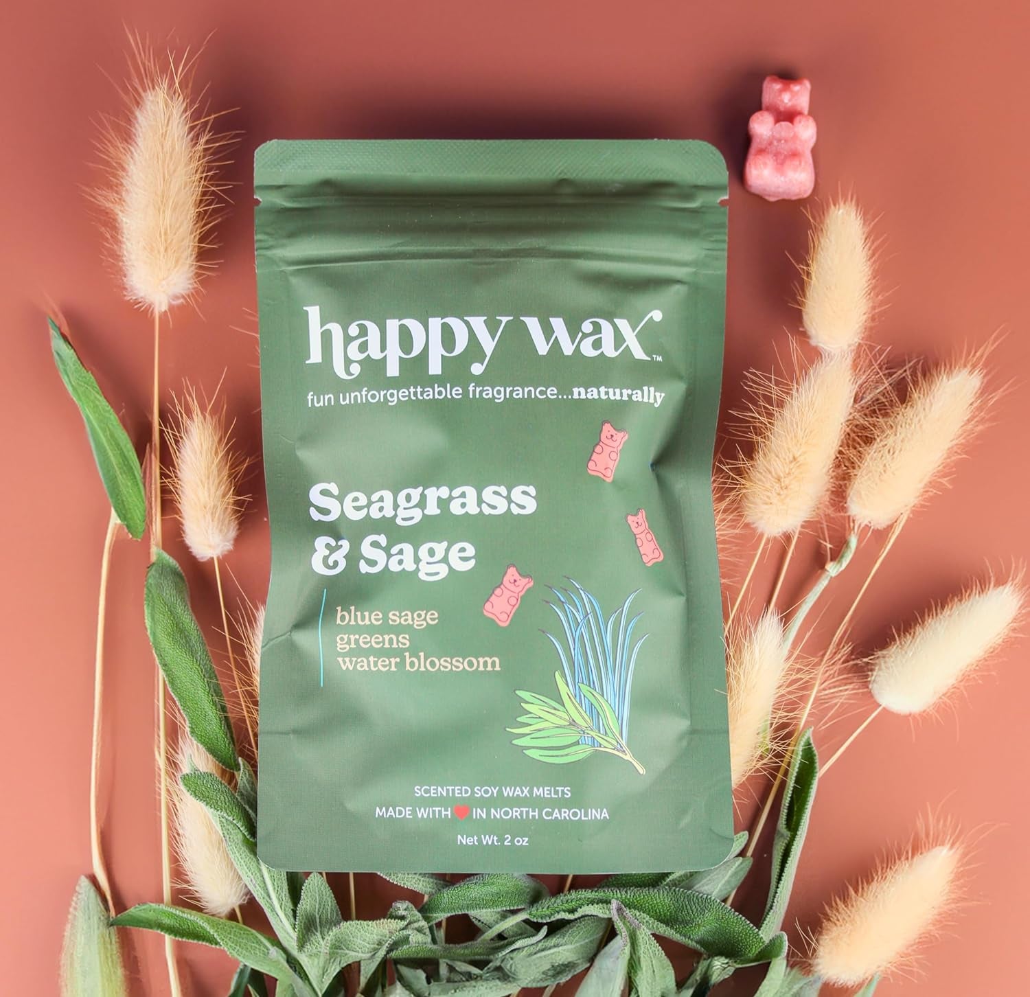 Spa Mix Premium Scented Natural, Non Toxic Soy Wax Melts – 6 Total Oz. of Scented Wax Melts. Includes: Seagrass & Sage, Calming Lavender Chamomile, and Eucalyptus Spearmint