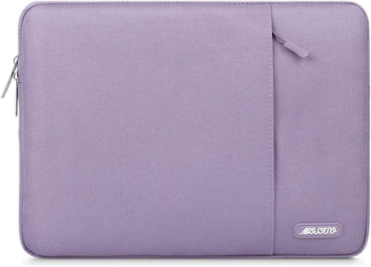 Laptop Sleeve Bag Compatible with Macbook Air/Pro, 13-13.3 Inch Notebook, Compatible with Macbook Pro 14 Inch M3 M2 M1 Chip Pro Max 2024-2021, Polyester Vertical Case with Pocket, Gray