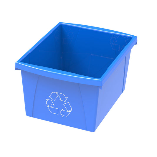 10 Gallon Recycling Tote, Blue