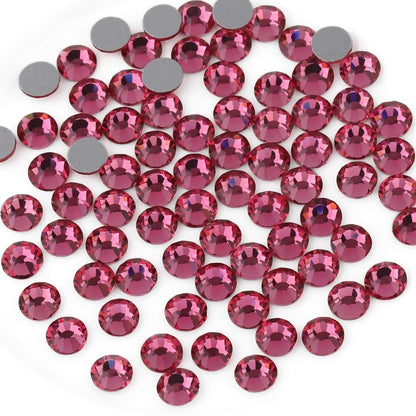 Flat Back Crystal Rhinestones round Gems, Black (4.6-4.8Mm) Ss20/1440Pcs