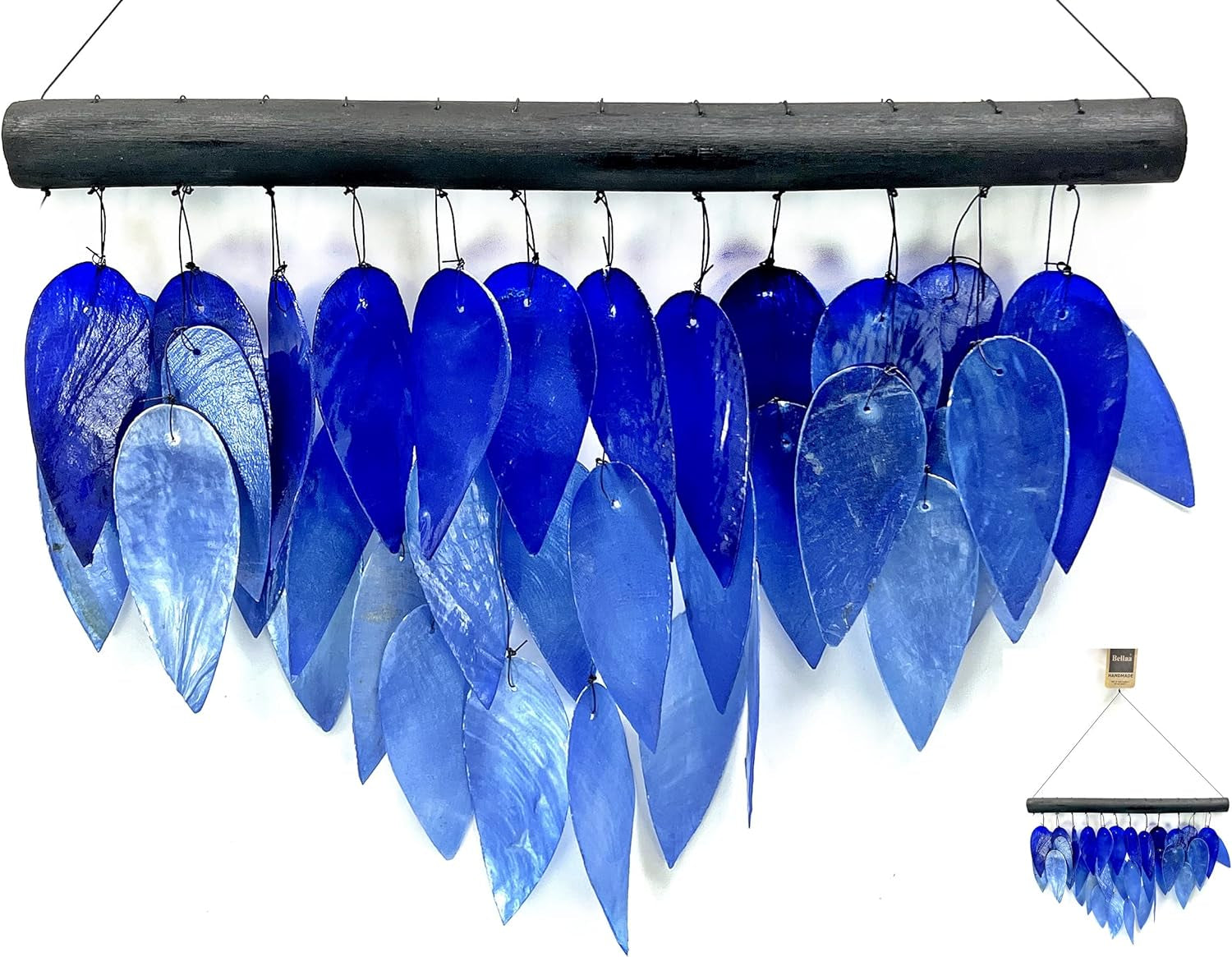 Wind Chime Colorful Sea Blue Outdoor Home Decor Shell Windchimes outside Garden Patio Backyard Farmhouse Home Decor 24490