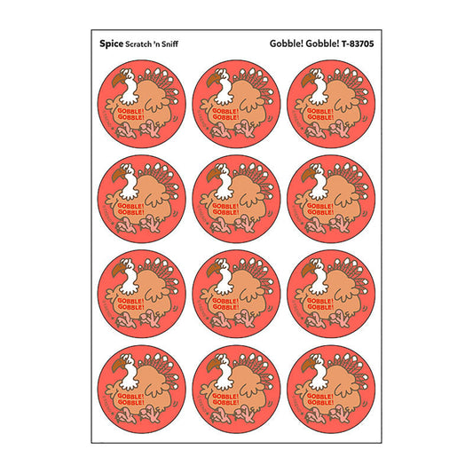 Gobble! Gobble!/Spice Scent Retro Scratch 'n Sniff Stinky Stickers®, 24 ct.