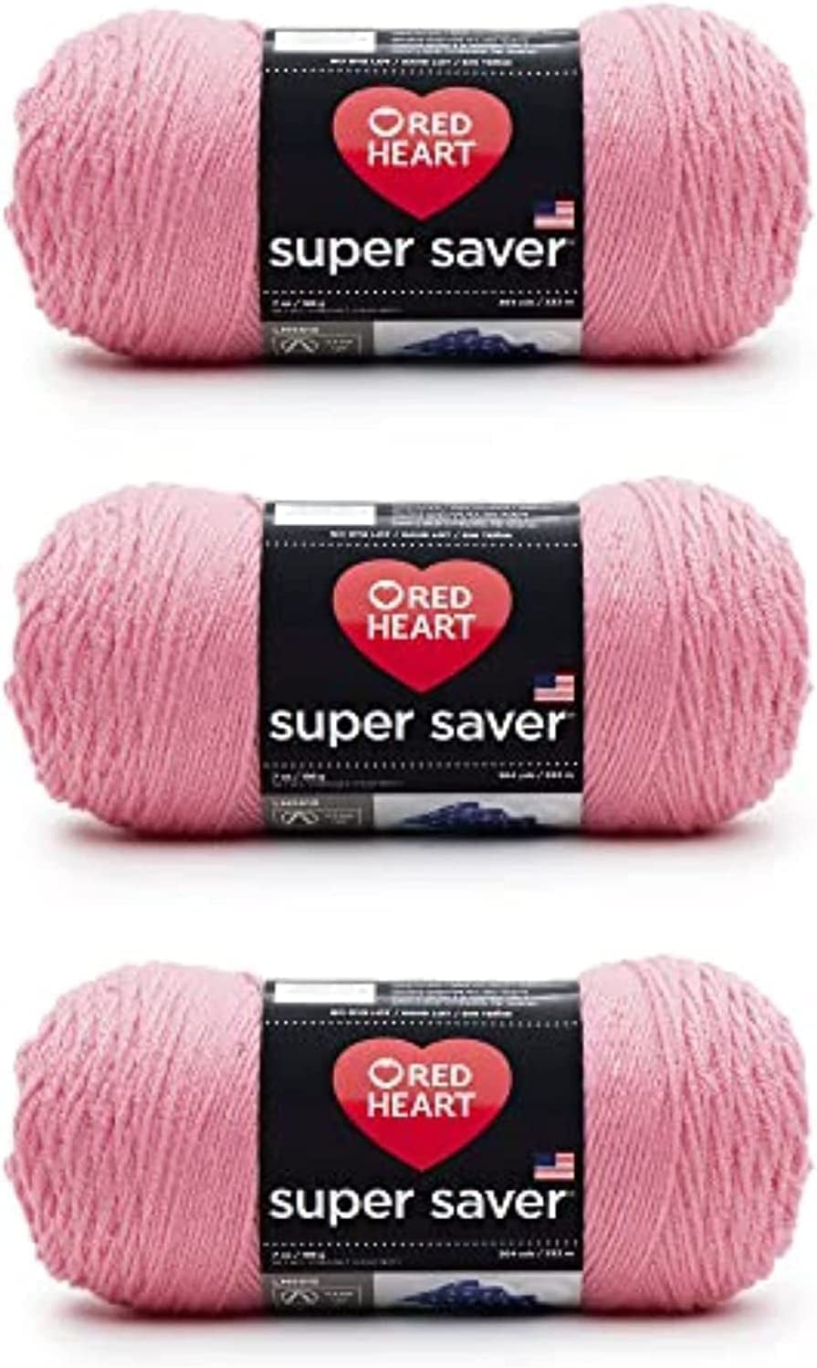 Super Saver White Yarn - 3 Pack of 198G/7Oz - Acrylic - 4 Medium (Worsted) - 364 Yards - Knitting/Crochet