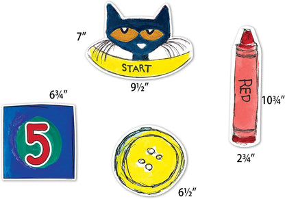 Pete the Cat Numbers and Colors Sensory Path