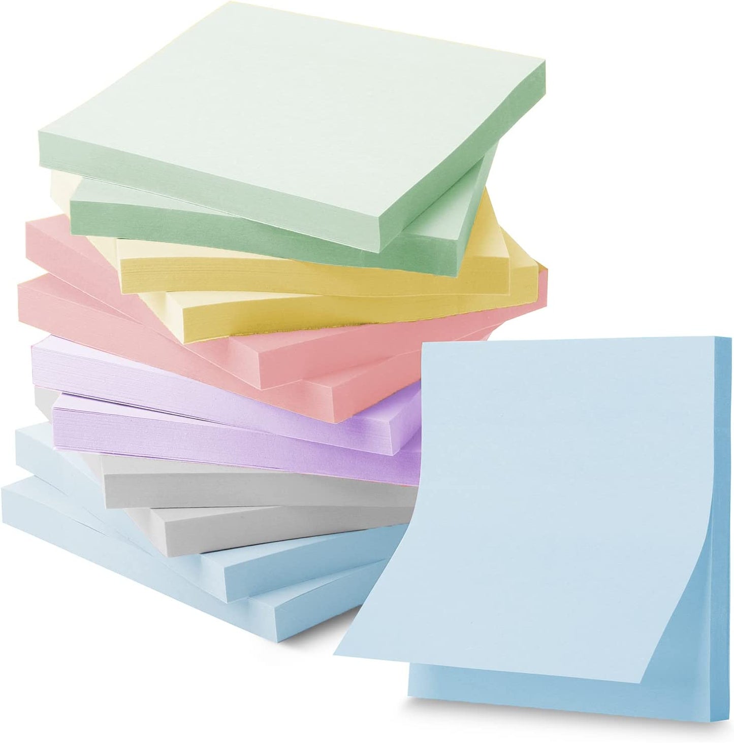 - Sticky Notes, 3”X3”, 12 Pads, Vintage Colors Sticky Notes, Sticky Note, Self-Stick Note Pads, Sticky Pads Sticky Notes Aesthetic, Colorful Sticky Notes, Sticky Notes Bulk Sticky Notes